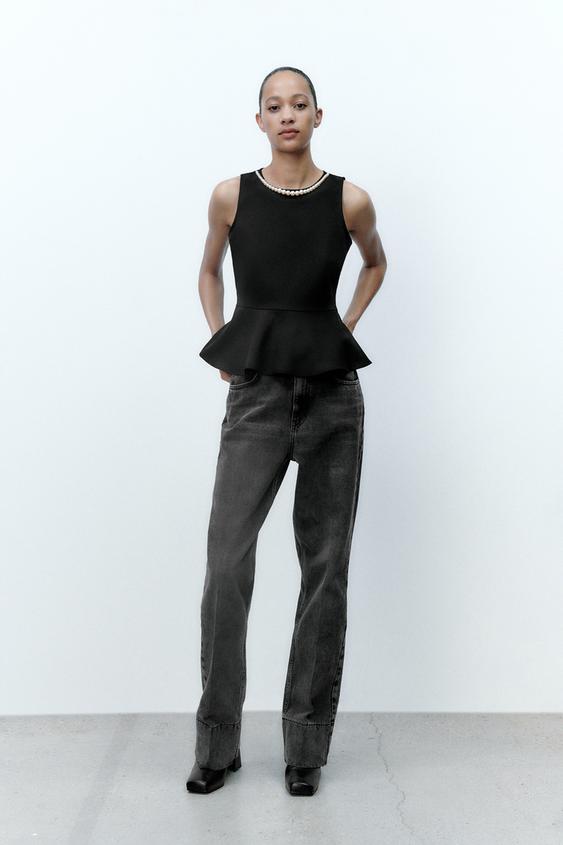 Peplum top zara Clearance