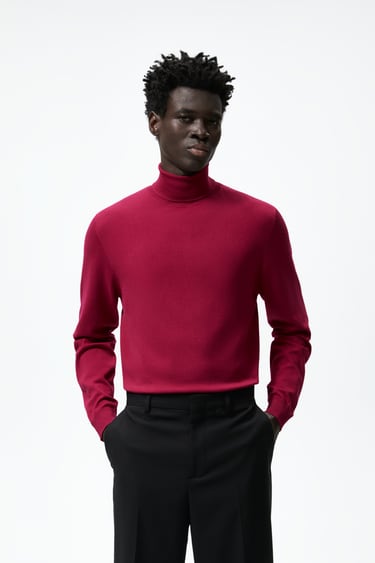 Image 0 of BASIC HIGH NECK SWEATER from Zara