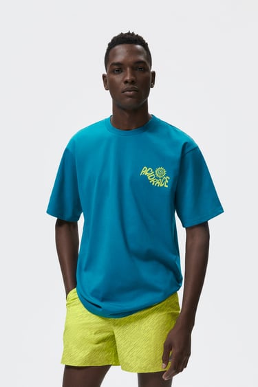 Image 0 of “ACID RACE” PRINTED T-SHIRT from Zara