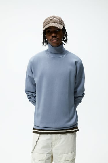 Image 0 of SOFT HIGH NECK SWEATER from Zara