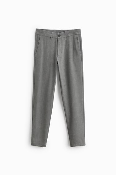 TEXTURED COMFORT TROUSERS