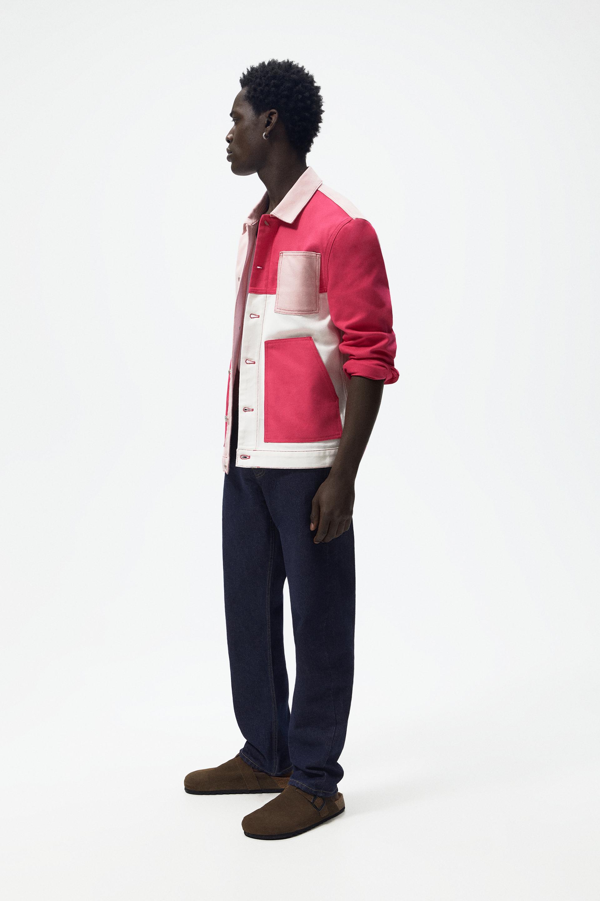 zara colour block jacket