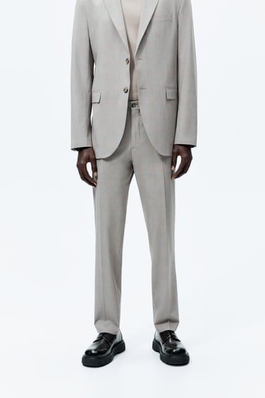 Image 0 of CHECK SUIT TROUSERS from Zara