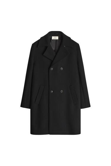 Image 0 of DOUBLE-BREASTED WOOL BLEND COAT from Zara