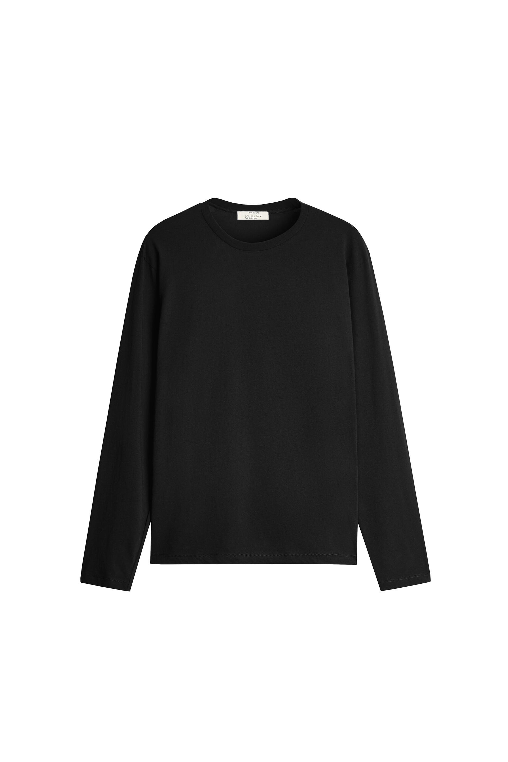 Long sleeve t shirt zara clearance