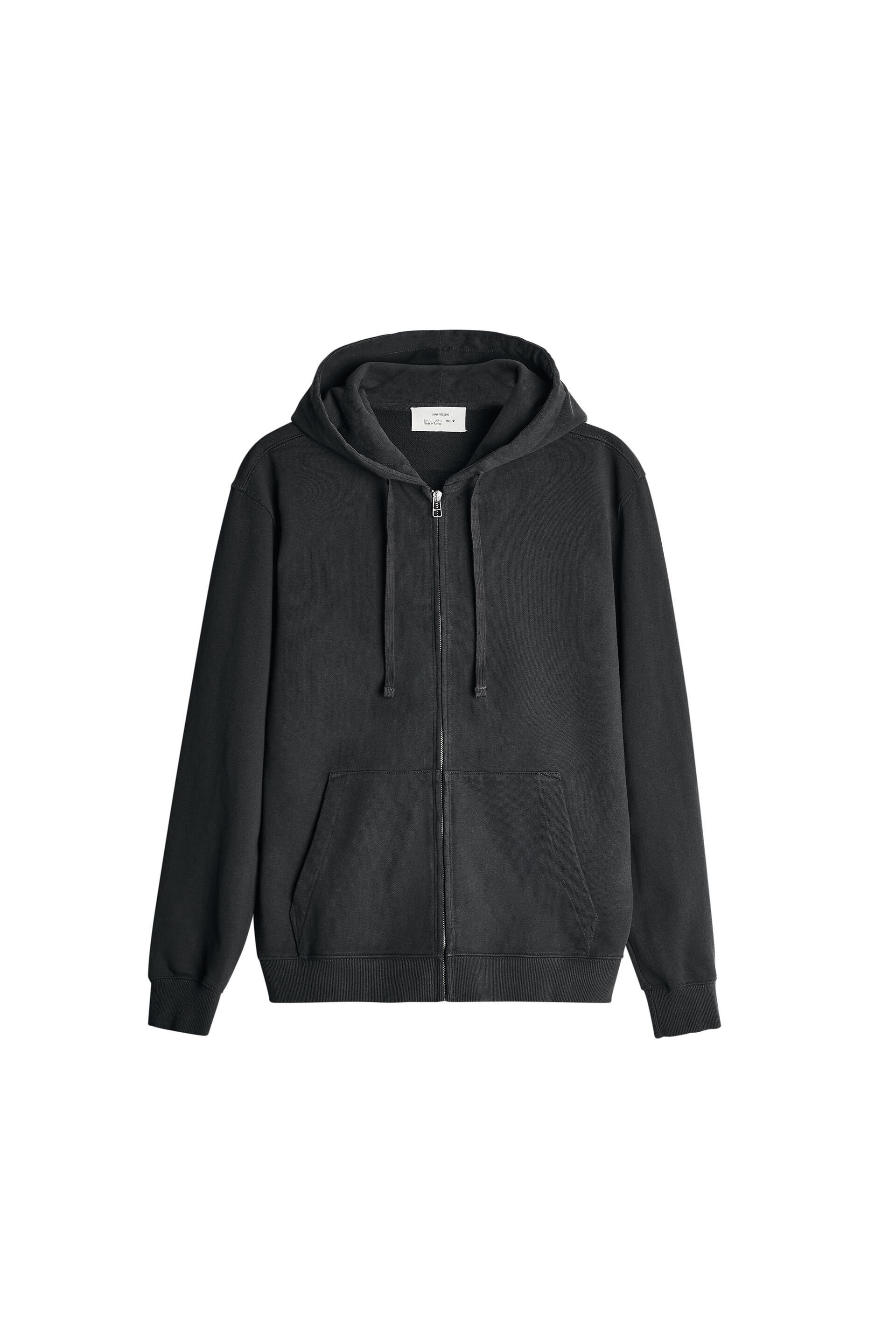 Zara zip up sweatshirt clearance
