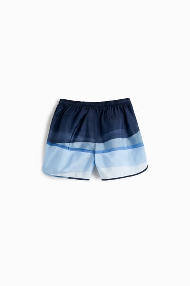Image 0 of ABSTRACT PRINT SWIMMING TRUNKS from Zara