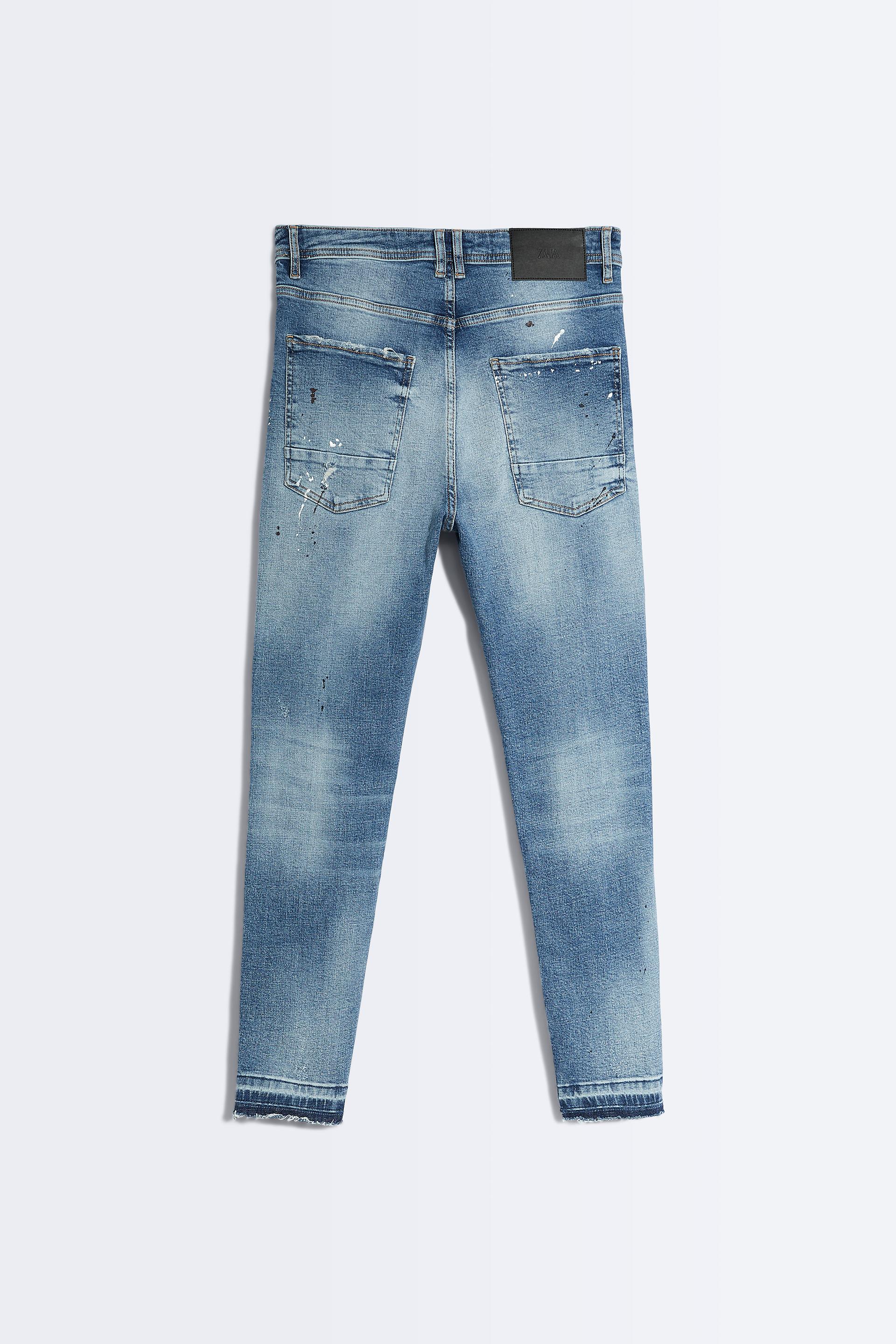 JEANS SKINNY A CONTRASTO - Blu chiaro | ZARA Italia / Italy