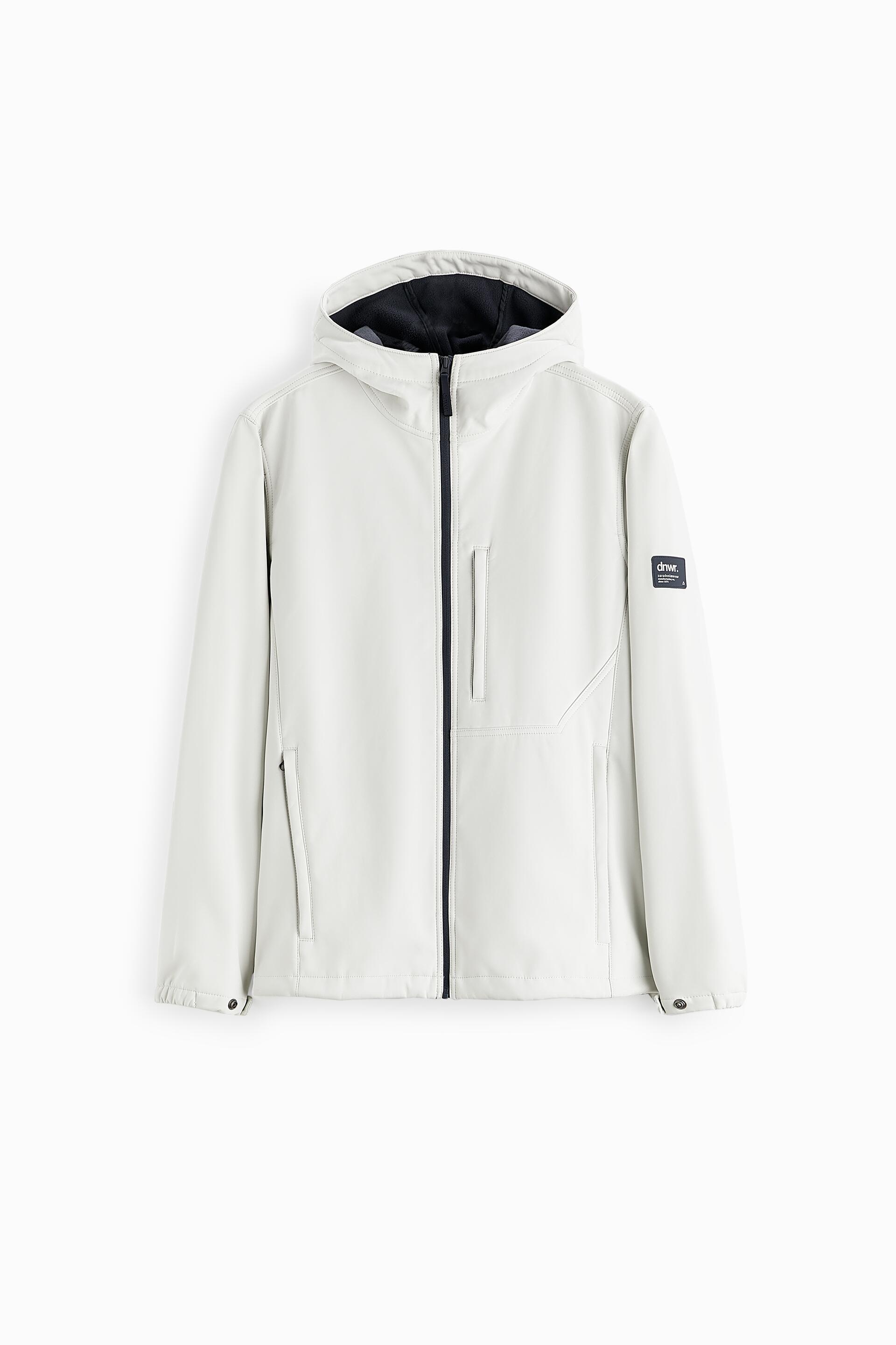 zara water repellent technical jacket