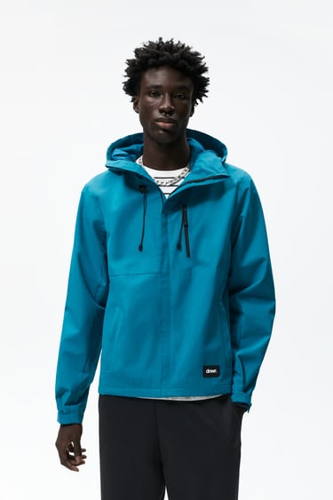 Image 0 of HOODED TECHNICAL JACKET from Zara
