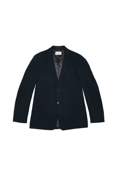 Image 0 of 100% WOOL SUIT JACKET from Zara