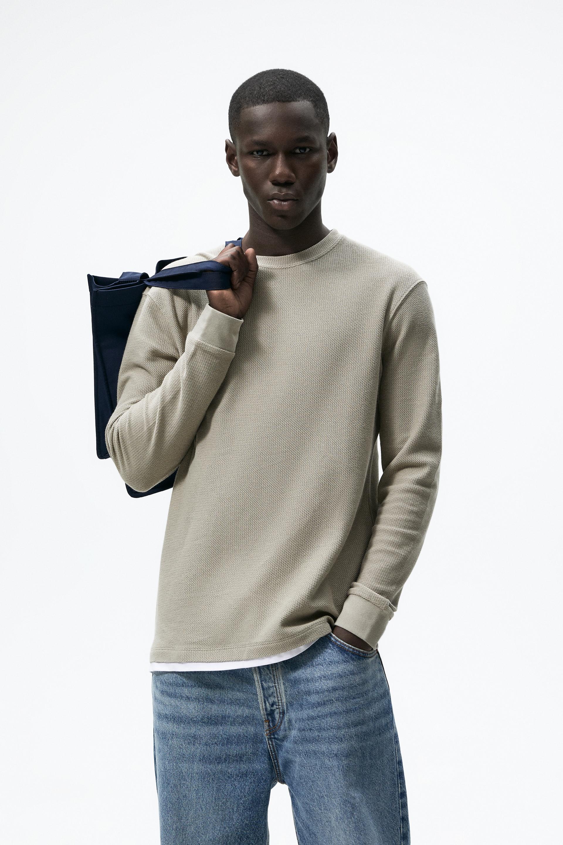 Textured t shirt clearance