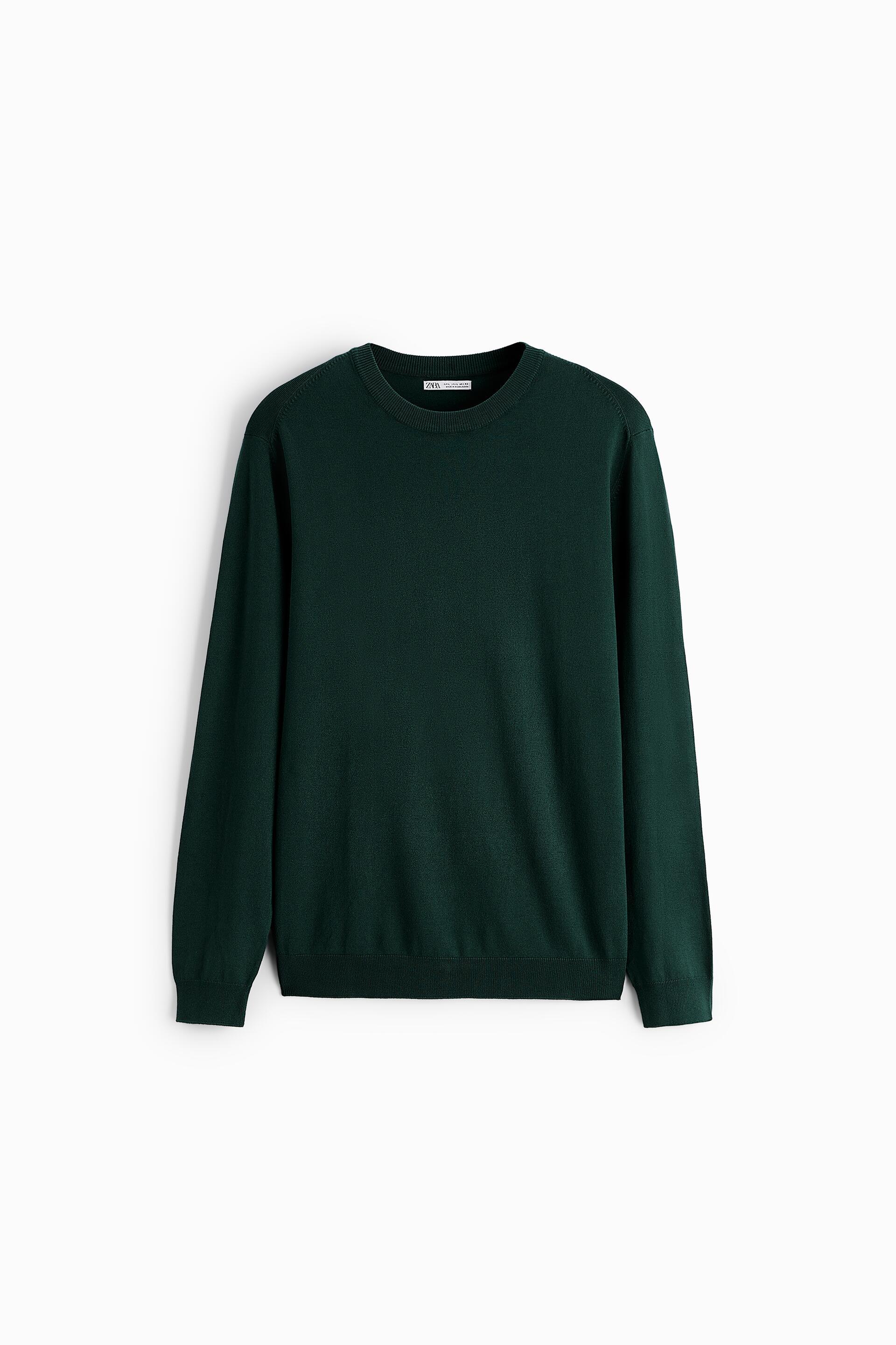 BASIC COLOURED SWEATER - Duck green 