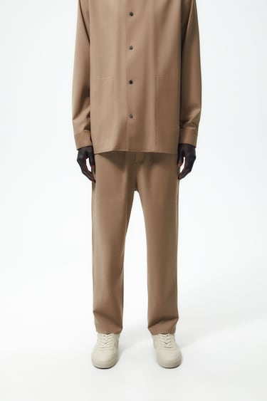 Image 0 of SUIT JOGGER WAIST TROUSERS from Zara