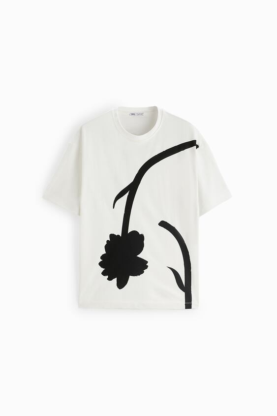 zara.com | Floral print t-shirt