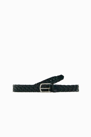Image 0 of BRAIDED LEATHER BELT from Zara