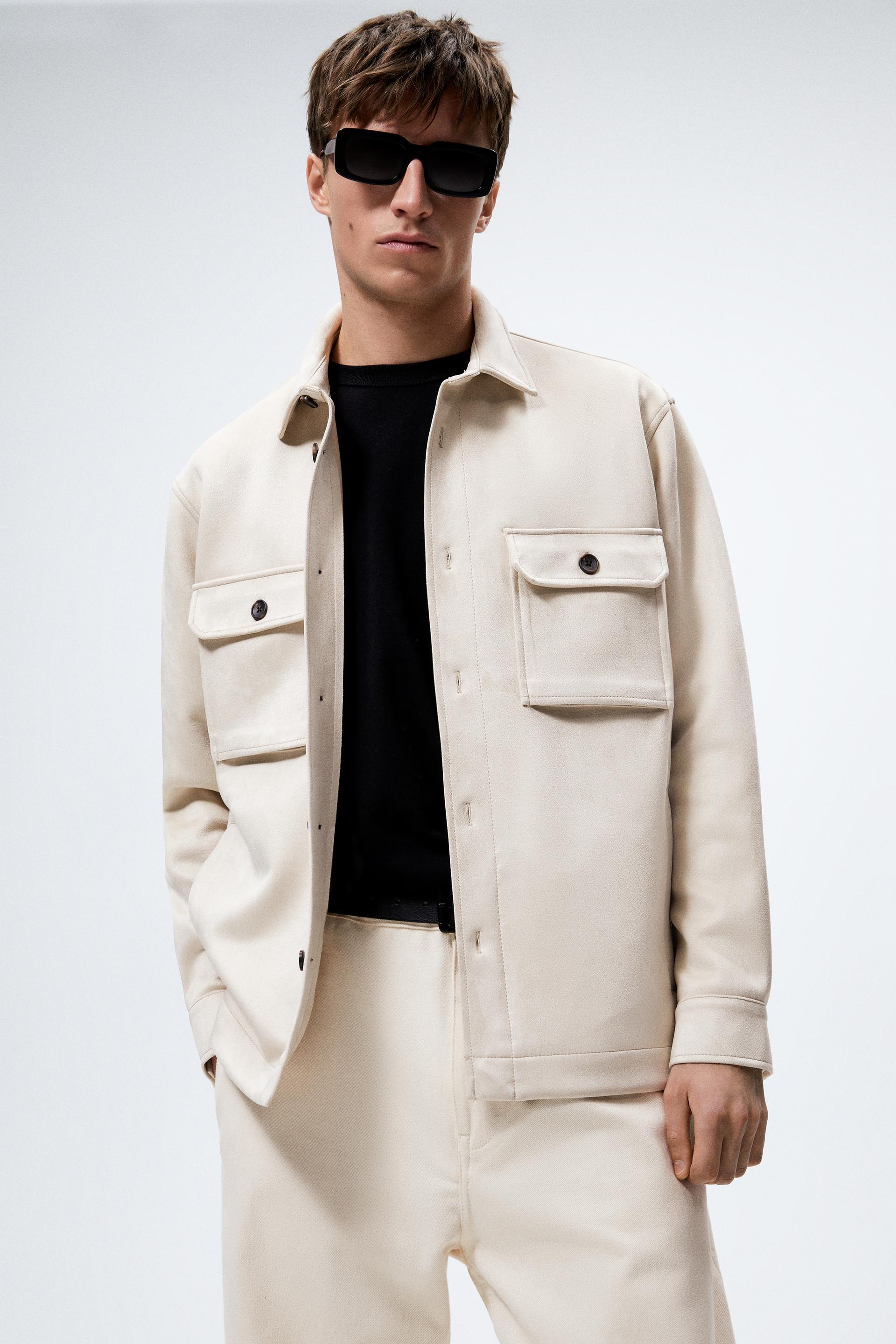 Zara suede overshirt clearance