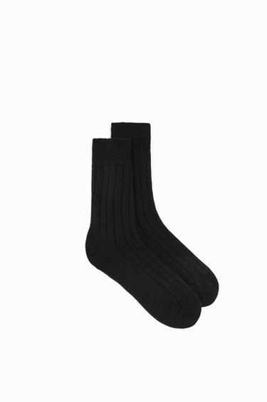 CALCETINES CANALÉ CON LANA - Negro de Zara