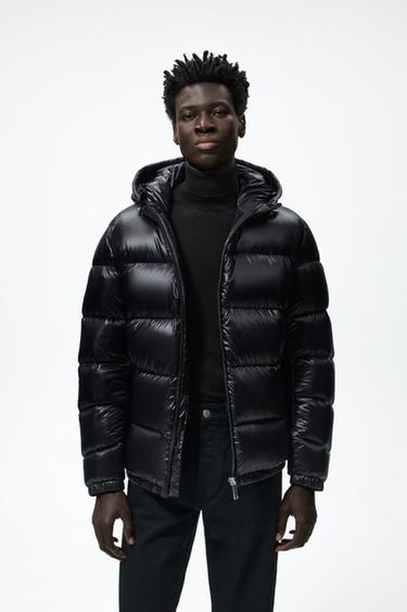 SHIMMERY DOWN JACKET - Black | ZARA United States