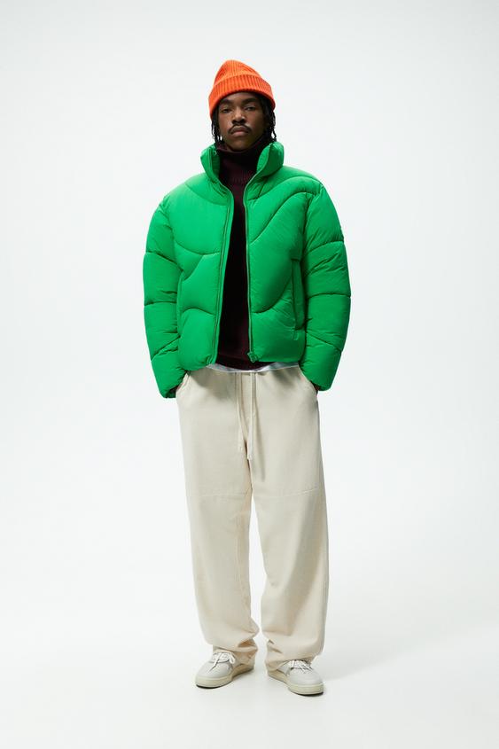Puffer jacket green Clearance