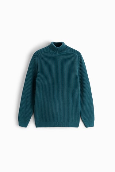 Image 0 of PURL KNIT TURTLENECK SWEATER from Zara