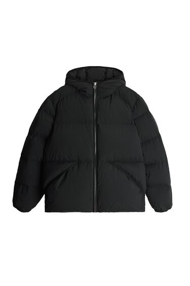 Image 0 of HOODED DOWN PUFFER JACKET from Zara