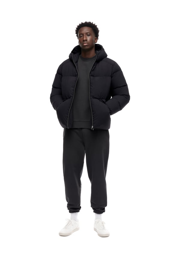HOODED DOWN PUFFER JACKET