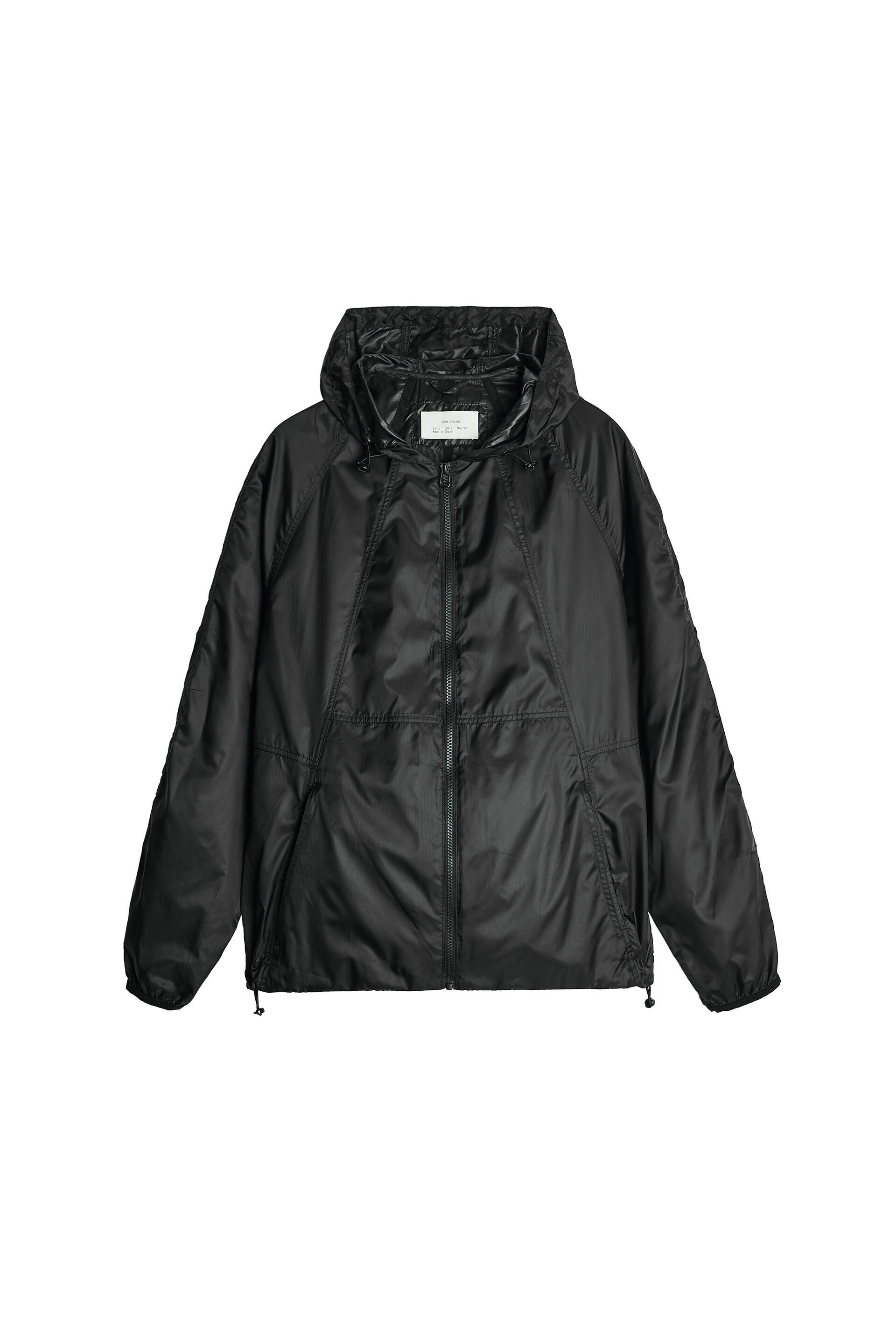 zara water repellent technical jacket
