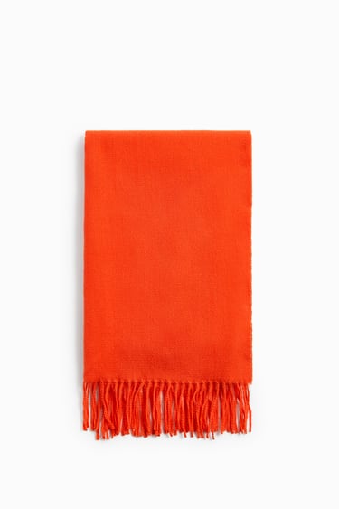 Image 0 of FRINGED SCARF from Zara