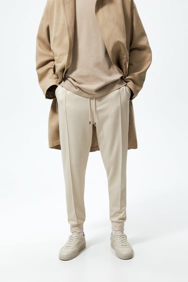 Image 0 of JOGGER TROUSERS WITH SEAM DETAIL from Zara