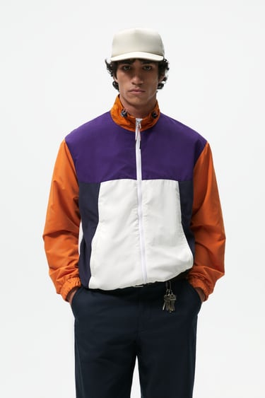Image 0 of COLOUR BLOCK JACKET from Zara