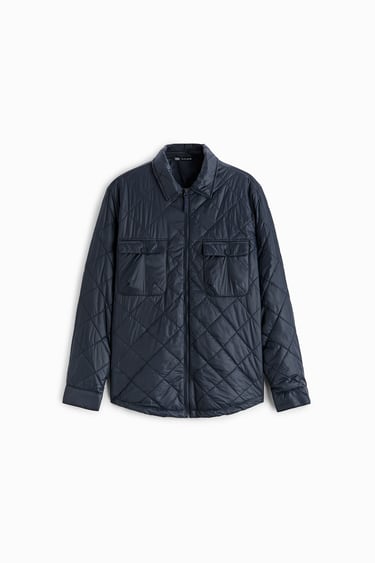 Image 0 of QUILTED OVERSHIRT from Zara