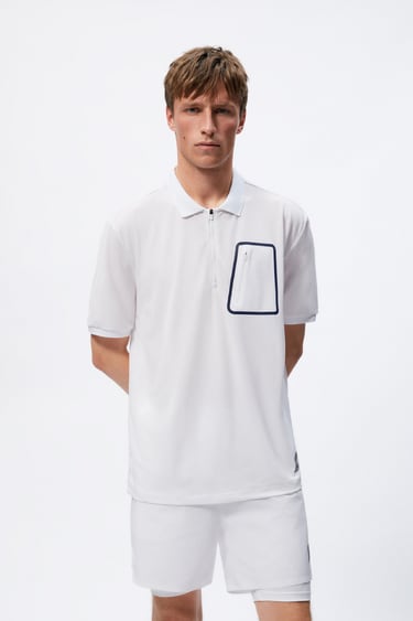 Image 0 of TECHNICAL POLO SHIRT WITH POCKET from Zara