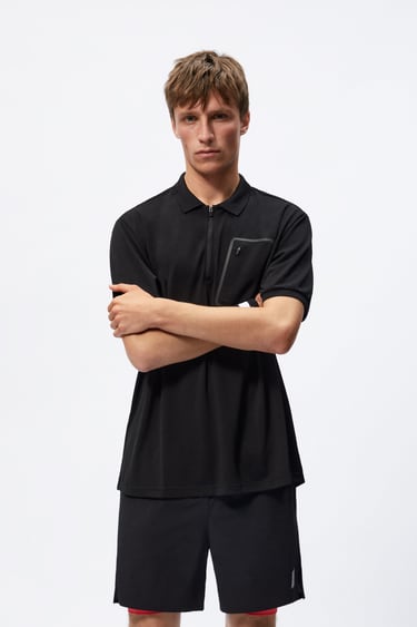 Image 0 of TECHNICAL POLO SHIRT WITH POCKET from Zara