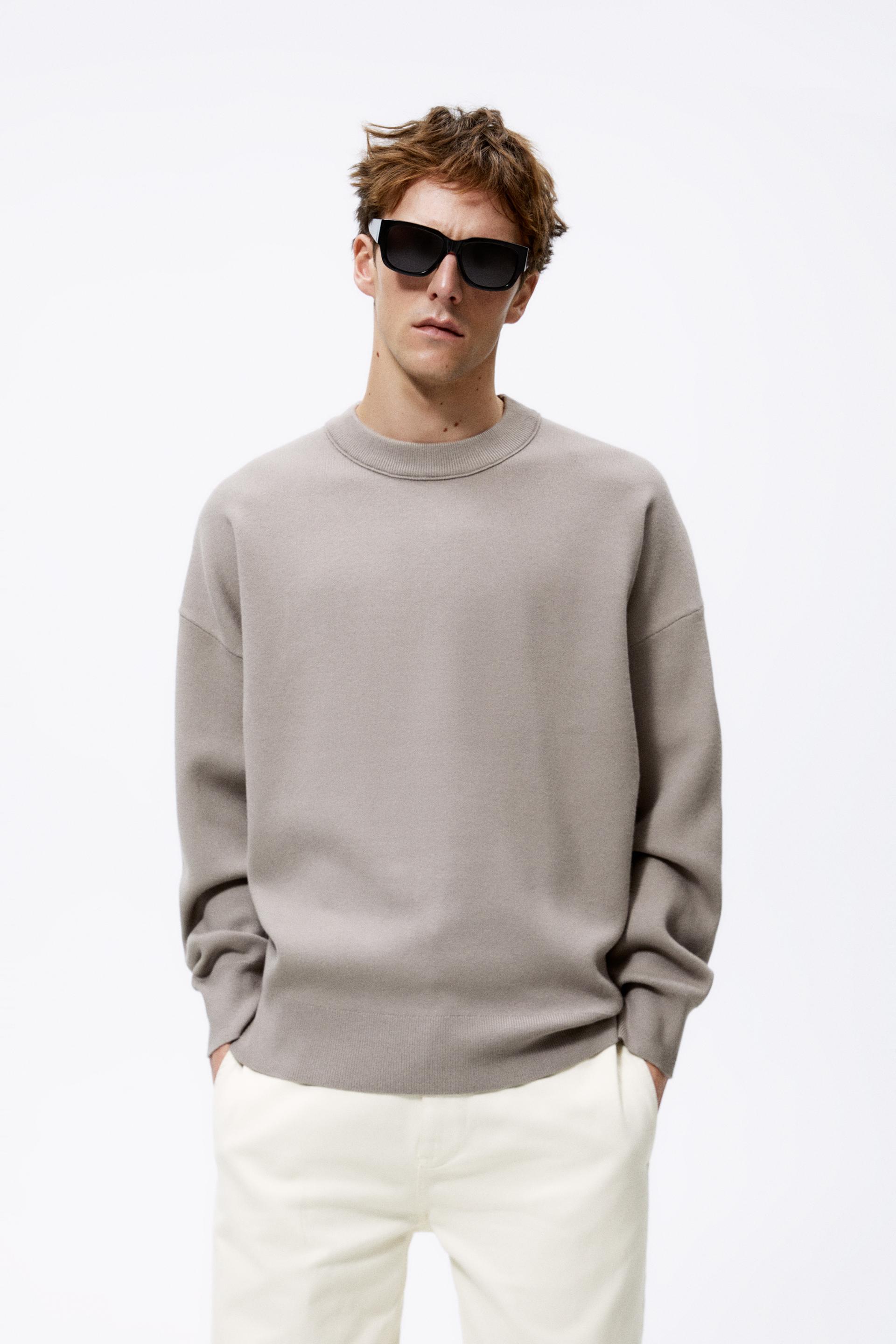 KNIT SWEATSHIRT - Black | ZARA Turkey