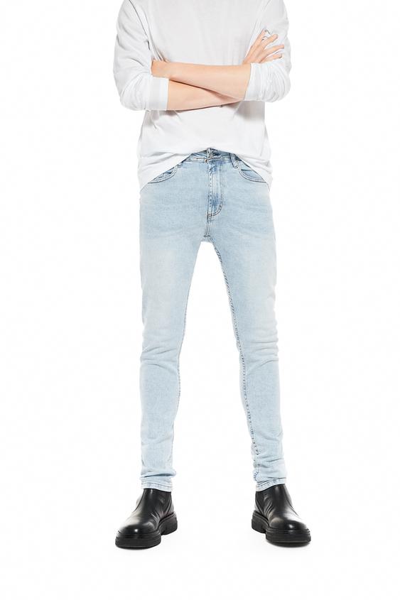 スキニーフィット デニムパンツ ライトブルー Zara Japan 日本 スキニーフィット デニムパンツ ライトブルー Zara Japan 日本