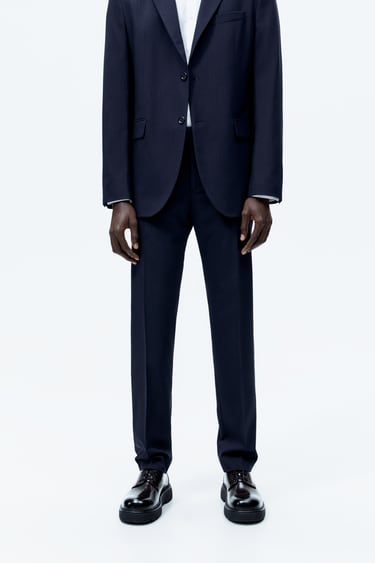 Image 0 of PINSTRIPE SUIT TROUSERS from Zara