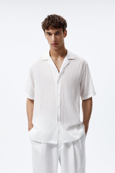 Image 0 of TEXTURED WEAVE SHIRT from Zara