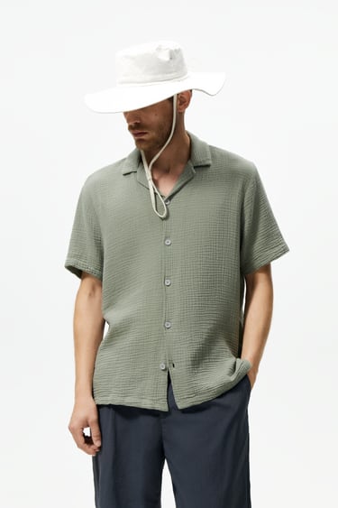 Image 0 of CREASED-EFFECT SHIRT from Zara