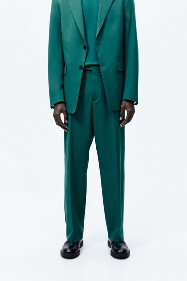 Image 0 of WIDE FIT SUIT TROUSERS from Zara