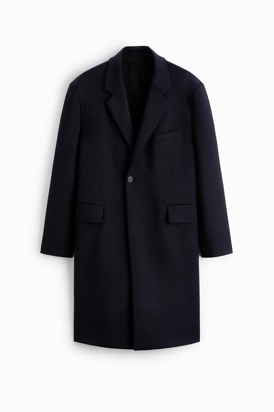 ダブルブレスト コート ネイビーブルー Zara Japan 日本 ダブルブレスト コート ネイビーブルー Zara Japan 日本