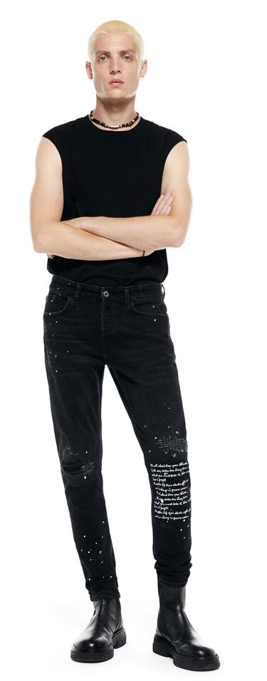 Image 0 of EMBROIDERED SKINNY JEANS from Zara