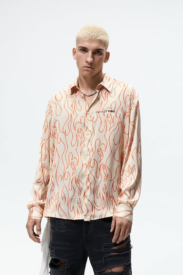 Image 0 of FLAME PRINT SHIRT from Zara
