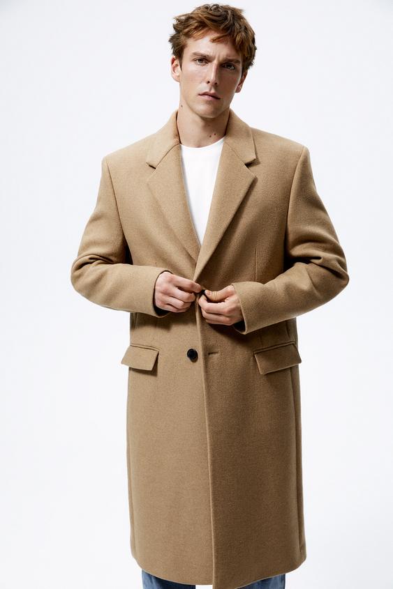 Zara man overcoat Clearance