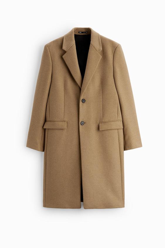 WOOL BLEND COAT - taupe brown | ZARA United States