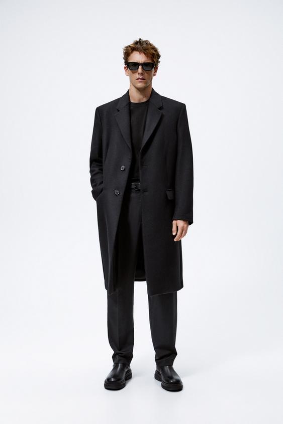 Overcoat for men zara Clearance