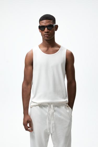 BASIC SLIM FIT T-SHIRT - Navy blue | ZARA United States
