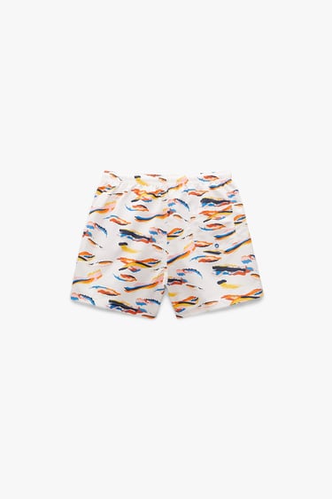 Image 0 of ABSTRACT PRINT SWIMMING TRUNKS from Zara