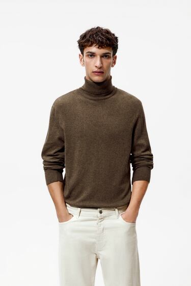 Image 0 of FUNNEL NECK SWEATER from Zara