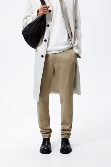 Image 0 of SLIM FIT CHINO PANTS from Zara